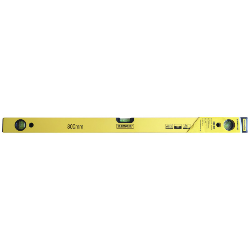 Αλφάδι αλουμινίου 80cm με 3 μάτια