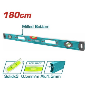 Επαγγ. αλφάδι αλουμινίου 180cm