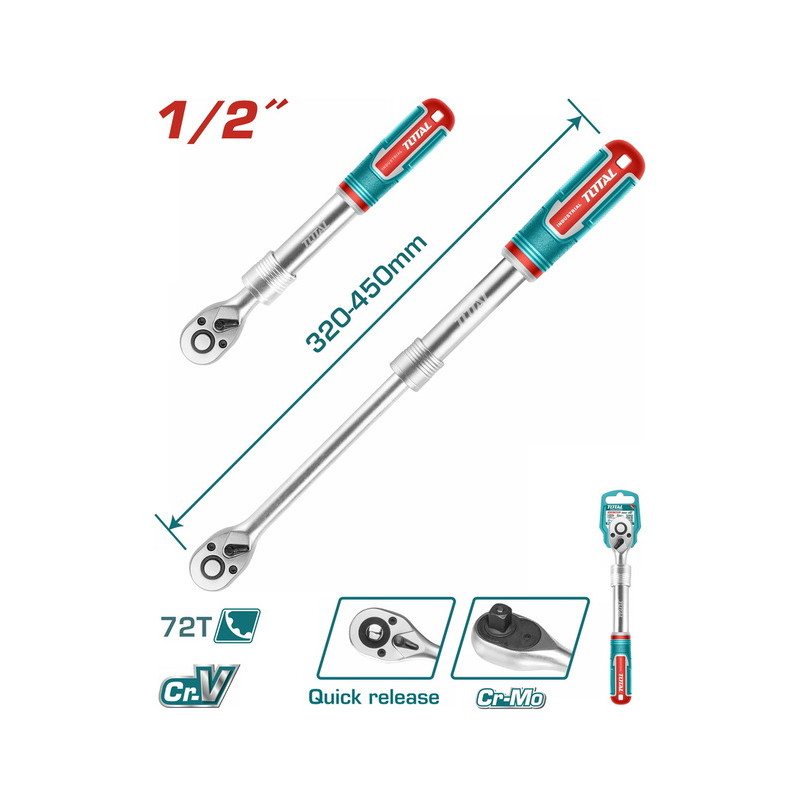 Επαγγ. καστάνια πτυσσόμενη 1/2" / 72T