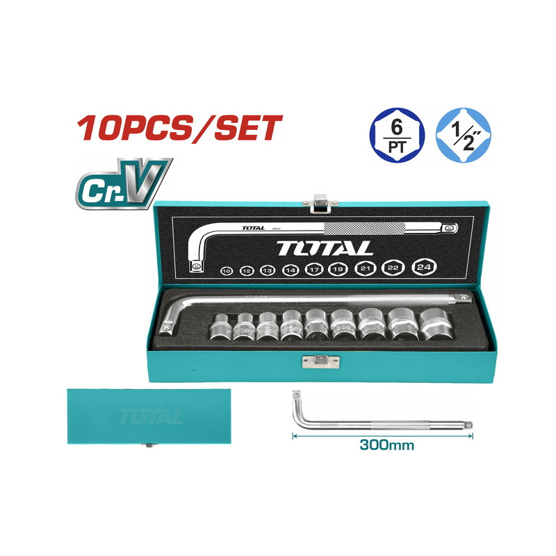 Σετ κασετίνα καρυδάκια 1/2" 10τεμ