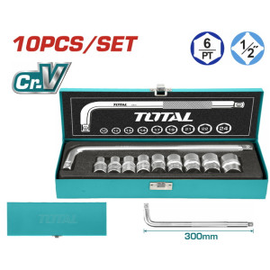 Σετ κασετίνα καρυδάκια 1/2" 10τεμ