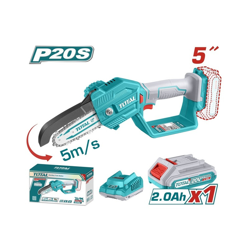 Σετ αλυσοπρίονο κλαδευτικό μπατ. Li-ion 20V / 2Ah / 1 μπαταρία