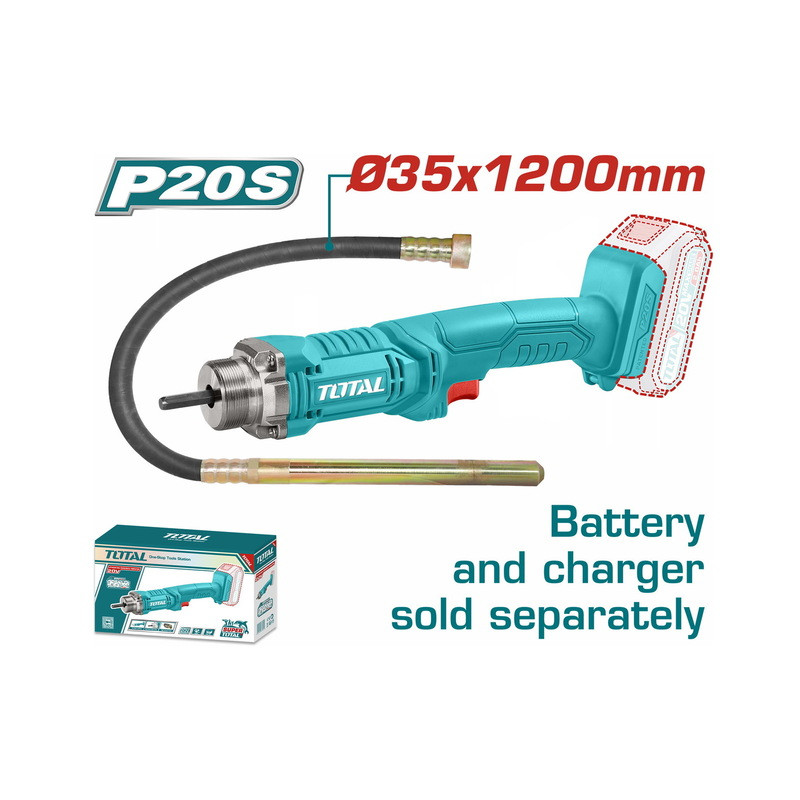 Δονητής μπετού μπαταρίας λιθίου 20V