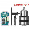 Τσοκ δραπάνου με κλειδί 1/2" - 13mm και αντάπτορα
