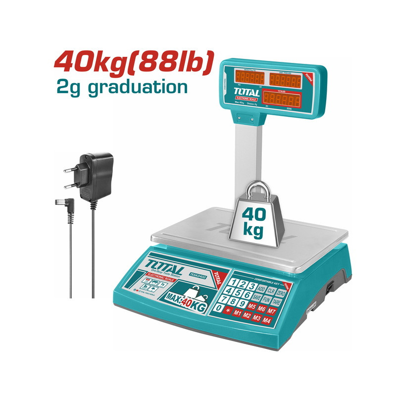 Ηλεκτρονική ζυγαριά 40Kg