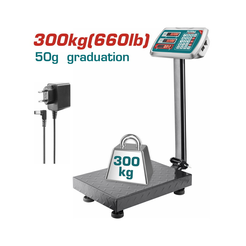 Ηλεκτρονική ζυγαριά 300Kg