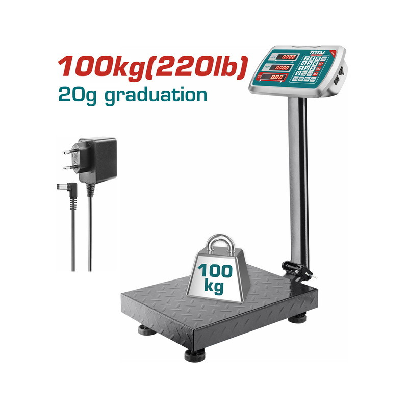 Ηλεκτρονική ζυγαριά 100Kg