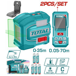 Αλφάδι αυτο-οριζοντιούμενο laser + μετρητής αποστ. laser 70m one promotion
