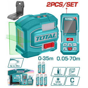 Αλφάδι αυτο-οριζοντιούμενο laser + μετρητής αποστ. laser 70m one promotion