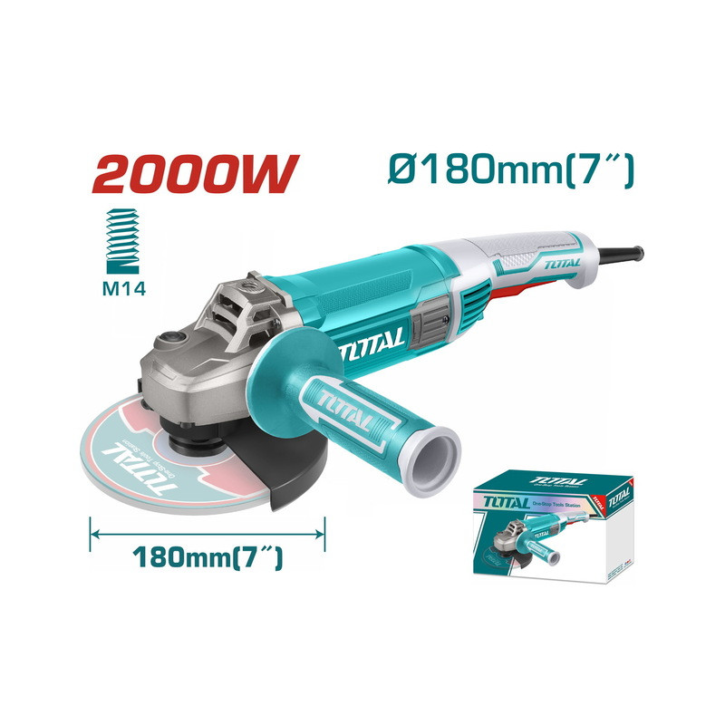 Επαγγ. γωνιακός λειαντήρας 2.000W - 180mm