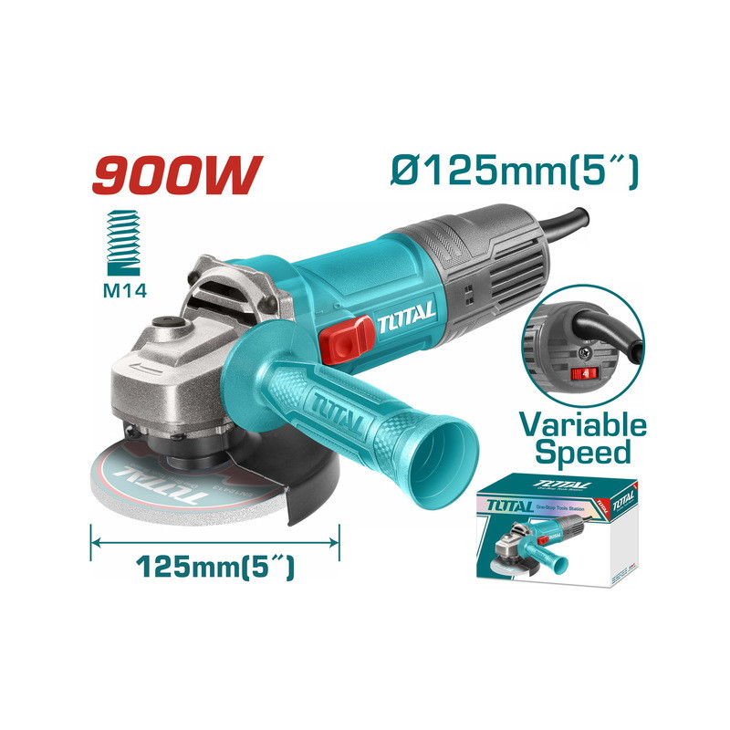 Γωνιακός λειαντήρας 900W - 125mm ηλεκτρονικός