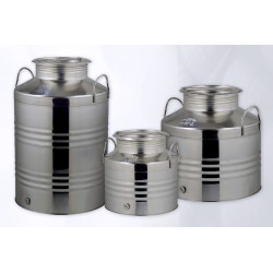Δοχεία 100 lt Inox με βιδωτό καπάκι