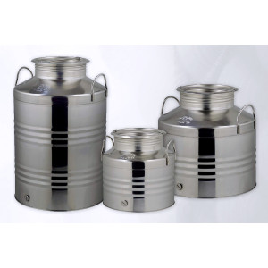 Δοχεία 75 lt Inox ψηλό με βιδωτό καπάκι