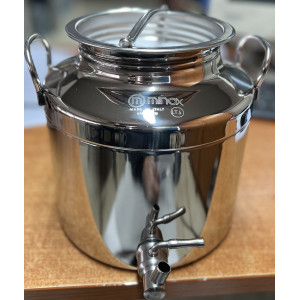 Δοχεία 5 lt Inox με βιδωτό καπάκι