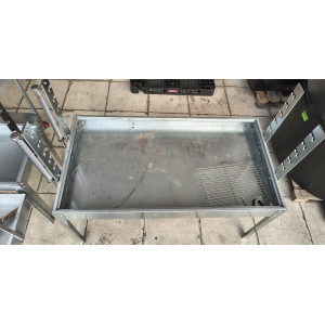 Ψησταριά διπλή γαλβανιζέ με διπλό ατέρμονα