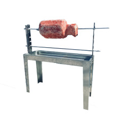 Ψησταριά μονή γαλβανιζέ με ατέρμονα