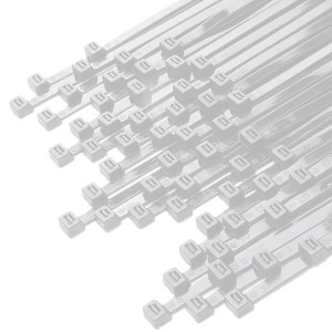 Δεματικά 2.5x100mm Νάιλον Λευκά 100τμχ Σακουλάκι