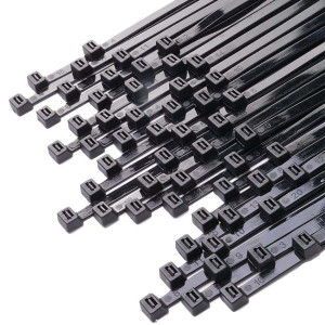 Δεματικά 3.6x100mm Νάιλον Μαύρα 100τμχ Σακουλάκι