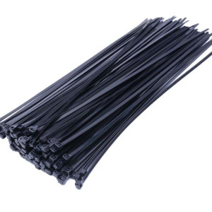 Δεματικά 3.6x150mm Νάιλον Μαύρα 100τμχ Σακουλάκι