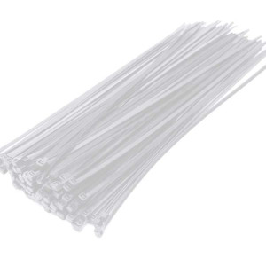 Δεματικά 3.6x300mm Νάιλον Λευκά 100τμχ Σακουλάκι