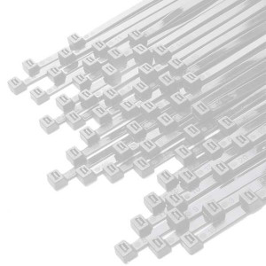 Δεματικά 3.6x300mm Νάιλον Λευκά 100τμχ Σακουλάκι