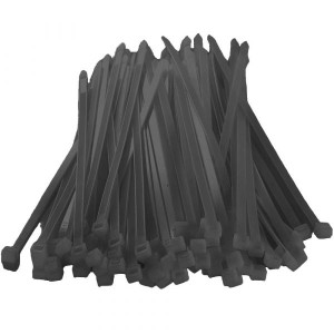 Δεματικά 4.8x300mm Νάιλον Μαύρα 100τμχ Σακουλάκι