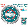 Διαμαντόδισκος universal turbo 115 Χ 22.2mm