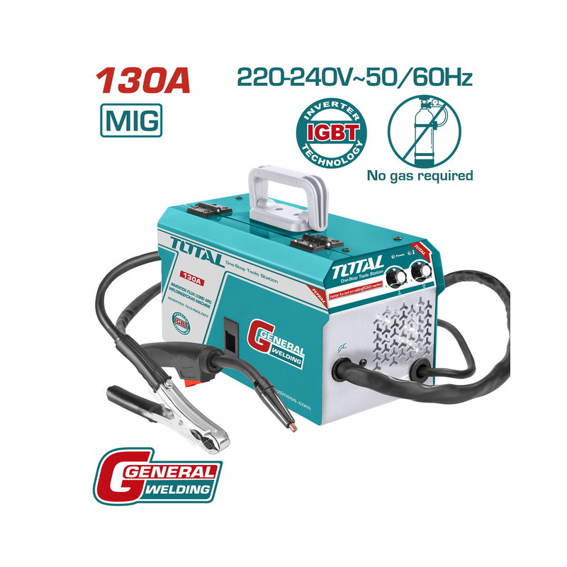 TOTAL ΗΛΕΚΤΡΟΚΟΛΛΗΣΗ INVERTER FCAW 230V / 130A ΧΩΡΙΣ ΑΕΡΙΟ