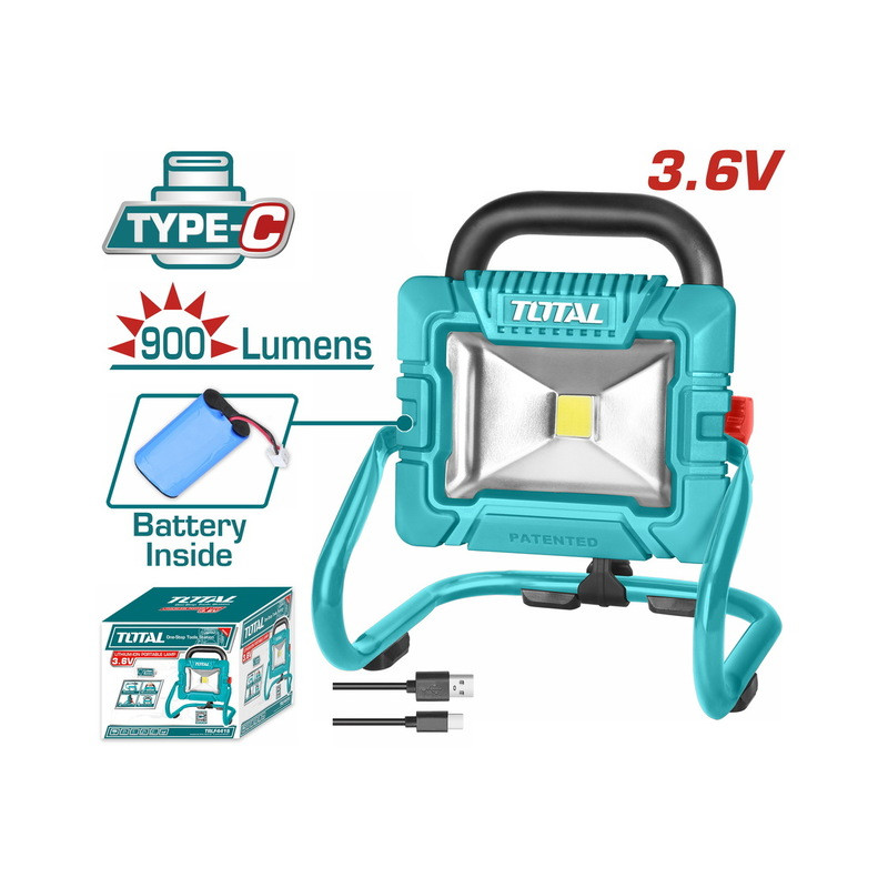 TOTAL ΠΡΟΒΟΛΕΑΣ LED ΜΠΑΤ. Li-ion 3.6V Type C