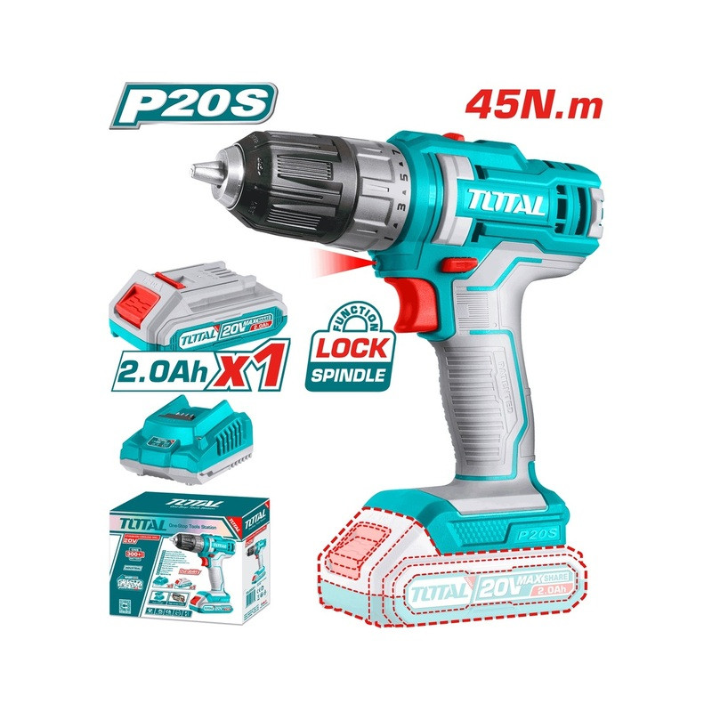TOTAL ΕΠΑΓΓΕΛΜΑΤΙΚΟ ΔΡΑΠΑΝΟΚΑΤΣΑΒΙΔΟ ΜΠΑΤ. Li-ion 20V / 2Ah / 45Nm / 1 ΜΠΑΤ TOTAL ΕΠΑΓΓΕΛΜΑΤΙΚΟ ΔΡΑΠΑΝΟΚΑΤΣΑΒΙΔΟ ΜΠΑΤ. Li-ion 20V / 2Ah / 45Nm / 1 ΜΠΑΤ
