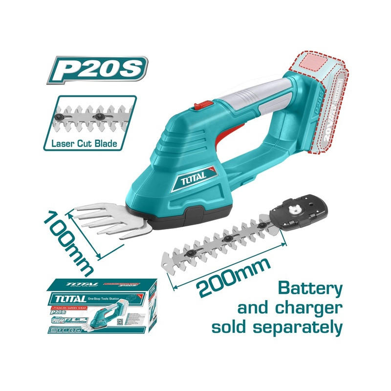 TOTAL ΨΑΛΙΔΙ ΓΚΑΖΟΝ & ΘΑΜΝΩΝ ΜΠΑΤ. Li-ion 20V TOTAL ΨΑΛΙΔΙ ΓΚΑΖΟΝ & ΘΑΜΝΩΝ ΜΠΑΤ. Li-ion 20V