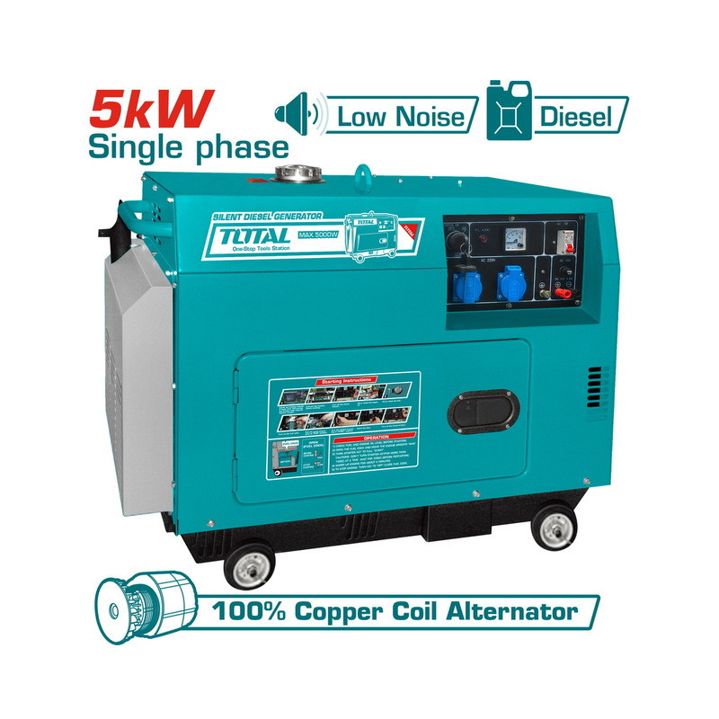 TOTAL ΗΛΕΚΤΡΟΓΕΝΝΗΤΡΙΑ DIESEL ΜΟΝΟΦΑΣΙΚΗ ΚΛΕΙΣΤΟΥ ΤΥΠΟΥ 5.000W