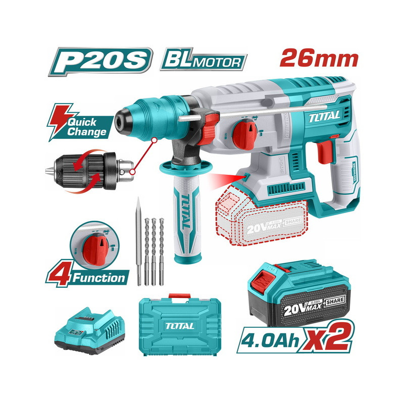 TOTAL ΕΠΑΓΓ. ΣΕΤ ΠΝΕΥΜΑΤΙΚΟ ΠΙΣΤΟΛΕΤΟ ΜΠΑΤ. Li-ion 20V / 4Ah / 2 ΜΠΑΤΑΡΙΕΣ ΜΕ ΤΑΧΥΤΣΟΚ TOTAL ΕΠΑΓΓ. ΣΕΤ ΠΝΕΥΜΑΤΙΚΟ ΠΙΣΤΟΛΕΤΟ ΜΠΑΤ. Li-ion 20V / 4Ah / 2 ΜΠΑΤΑΡΙΕΣ ΜΕ ΤΑΧΥΤΣΟΚ