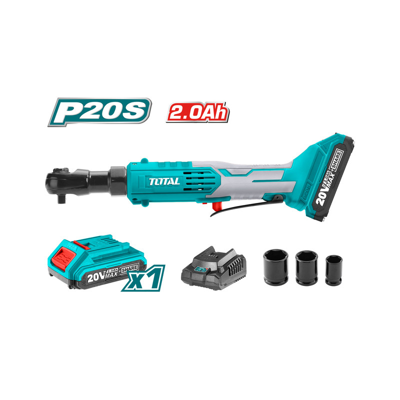 TOTAL ΣΕΤ ΚΑΣΤΑΝΙΑ 3/8" ΜΠΑΤ. Li-ion 20V / 2Ah / 1 ΜΠΑΤ TOTAL ΣΕΤ ΚΑΣΤΑΝΙΑ 3/8" ΜΠΑΤ. Li-ion 20V / 2Ah / 1 ΜΠΑΤ