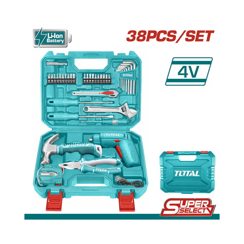 TOTAL ΣΕΤ ΚΑΤΣΑΒΙΔΙ ΜΠΑΤ. Li-ion 4V 38ΤΕΜ SUPER SELECT TOTAL ΣΕΤ ΚΑΤΣΑΒΙΔΙ ΜΠΑΤ. Li-ion 4V 38ΤΕΜ SUPER SELECT