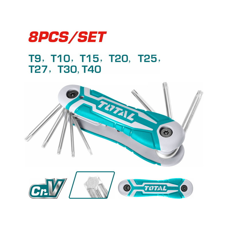 TOTAL ΣΕΤ TORX ΣΟΥΓΙΑΣ 8ΤΕΜ TOTAL ΣΕΤ TORX ΣΟΥΓΙΑΣ 8ΤΕΜ