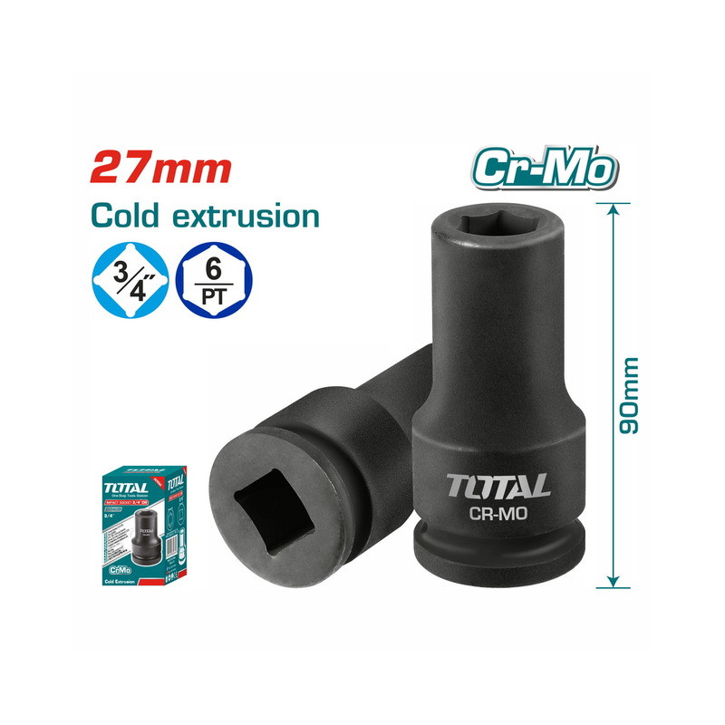 TOTAL ΕΠΑΓΓ. ΚΑΡΥΔΑΚΙ ΑΕΡΟΣ ΜΑΥΡΟ ΕΞΑΓΩΝΟ 3/4" - 27mm TOTAL ΕΠΑΓΓ. ΚΑΡΥΔΑΚΙ ΑΕΡΟΣ ΜΑΥΡΟ ΕΞΑΓΩΝΟ 3/4" - 27mm