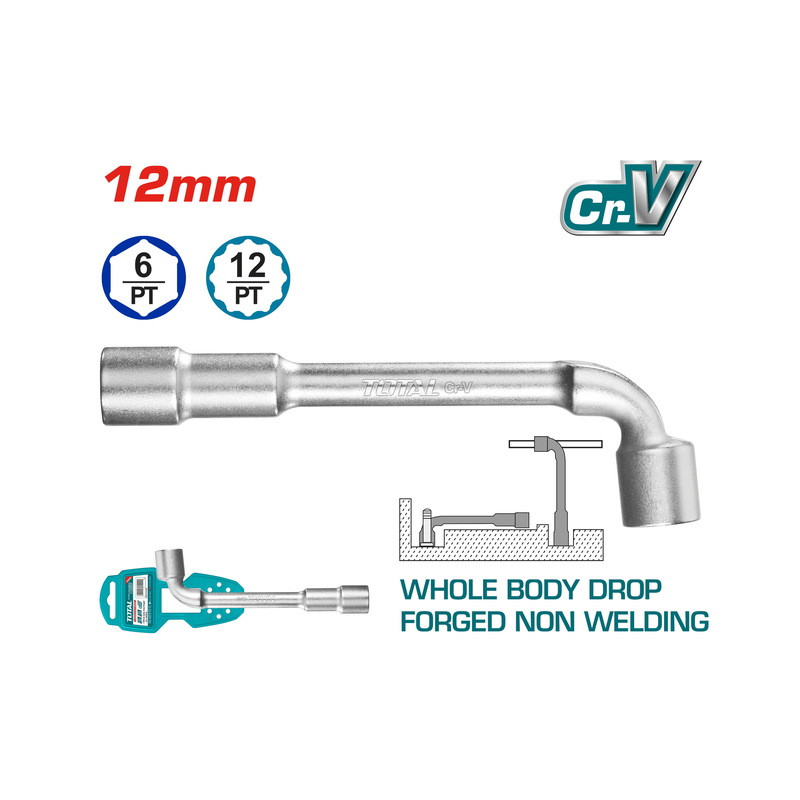 TOTAL ΓΩΝΙΑΚΟ ΣΩΛΗΝΩΤΟ 13mm TOTAL ΓΩΝΙΑΚΟ ΣΩΛΗΝΩΤΟ 13mm