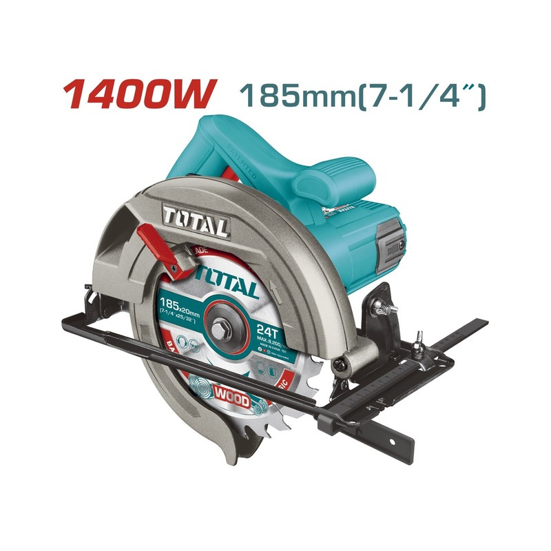 TOTAL ΕΠΑΓΓ. ΔΙΣΚΟΠΡΙΟΝΟ ΞΥΛΟΥ 1.400W - 185mm TOTAL ΕΠΑΓΓ. ΔΙΣΚΟΠΡΙΟΝΟ ΞΥΛΟΥ 1.400W - 185mm
