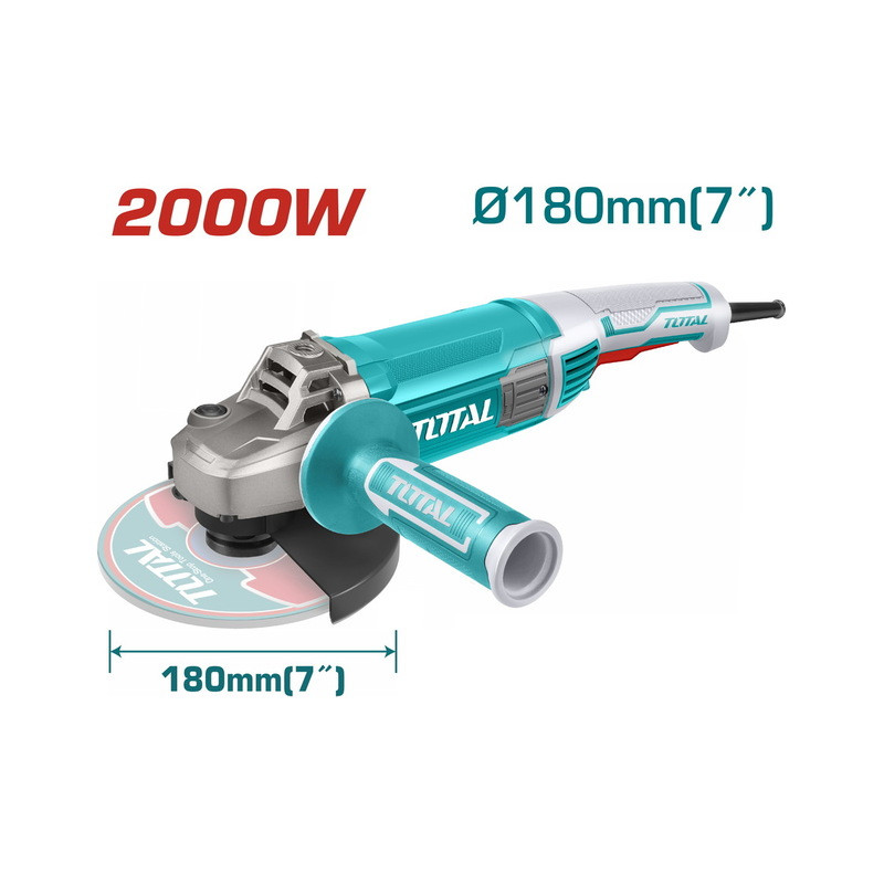 TOTAL ΕΠΑΓΓ. ΓΩΝΙΑΚΟΣ ΛΕΙΑΝΤΗΡΑΣ 2.000W - 180mm TOTAL ΕΠΑΓΓ. ΓΩΝΙΑΚΟΣ ΛΕΙΑΝΤΗΡΑΣ 2.000W - 180mm