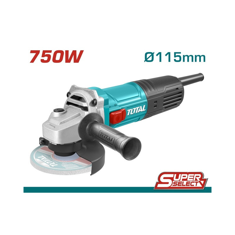 TOTAL ΓΩΝΙΑΚΟΣ ΛΕΙΑΝΤΗΡΑΣ 750W - 115mm TOTAL ΓΩΝΙΑΚΟΣ ΛΕΙΑΝΤΗΡΑΣ 750W - 115mm