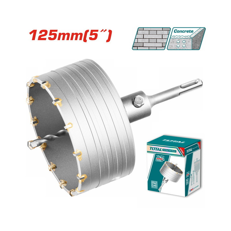 Διαμαντοκορώνα μπετού SDS - PLUS 125mm Διαμαντοκορώνα μπετού SDS - PLUS 125mm