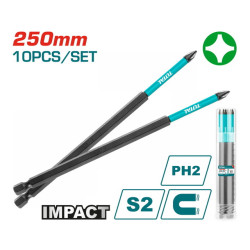 Μύτες μαγνητικές μαύρες ΡH2 250mm 10τεμ