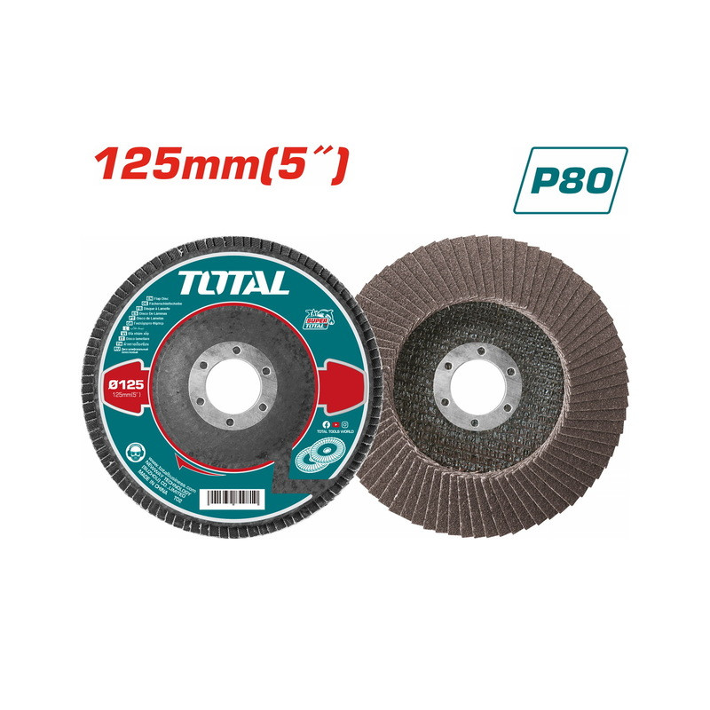 Πολύπτερο γυαλίσματος μετάλλου / ΙΝΟΧ 125mm P80 Πολύπτερο γυαλίσματος μετάλλου / ΙΝΟΧ 125mm P80