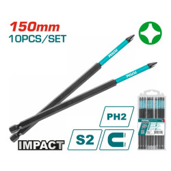 Μύτες μαγνητικές μαύρες ΡH2 150mm 10τεμ