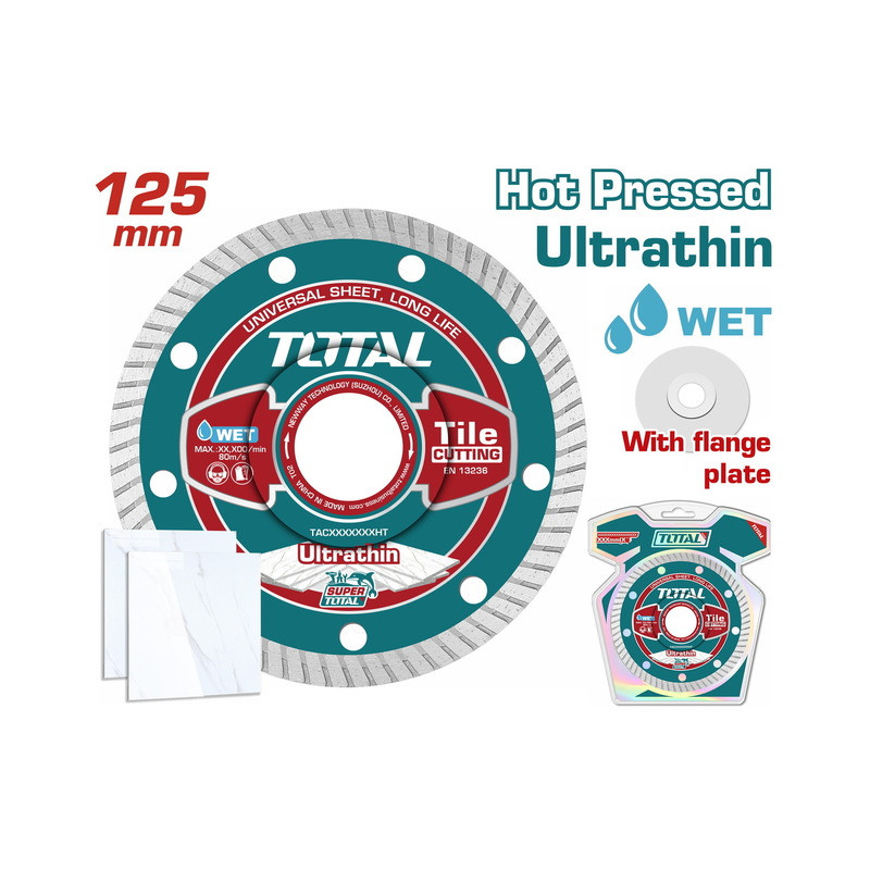 Διαμαντόδισκος universal υγράς και ξηράς κοπής 125 Χ 22.2mm Χ 1.2mm λεπτός