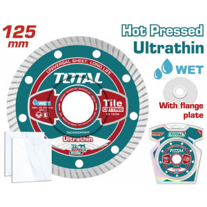 Διαμαντόδισκος universal υγράς και ξηράς κοπής 125 Χ 22.2mm Χ 1.2mm λεπτός