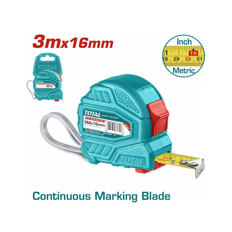 Μετροταινία 3m X 16mm Μετροταινία 3m X 16mm