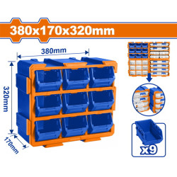 Συρταριέρα αποθήκευσης με σκαφάκια 380X170X320mm