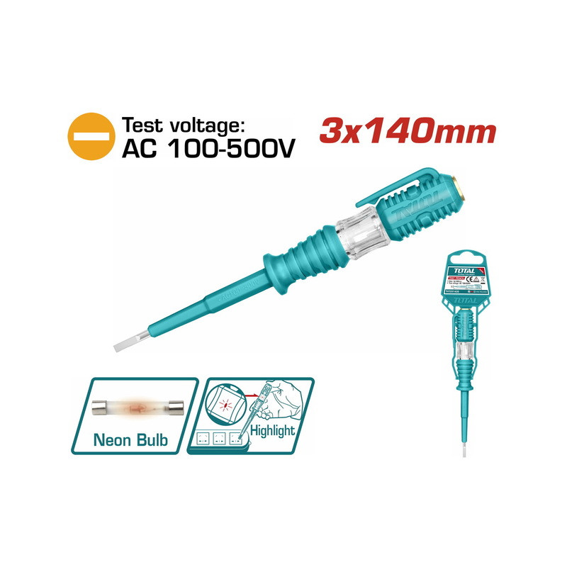 Δοκιμαστικό κατσαβίδι 3X140mm Δοκιμαστικό κατσαβίδι 3X140mm